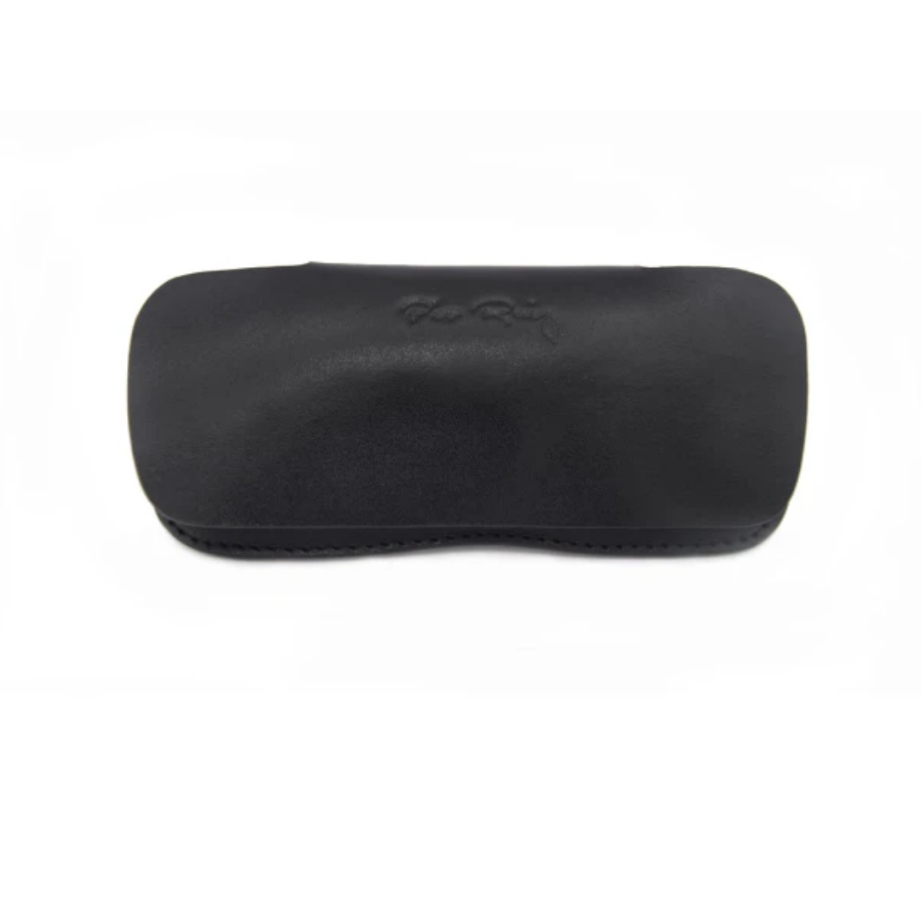 Leather Sunglasses Case - Black Color Perseus Model